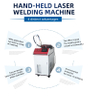 1500W Fiber optic metal laser welding machine, handheld laser welding machine